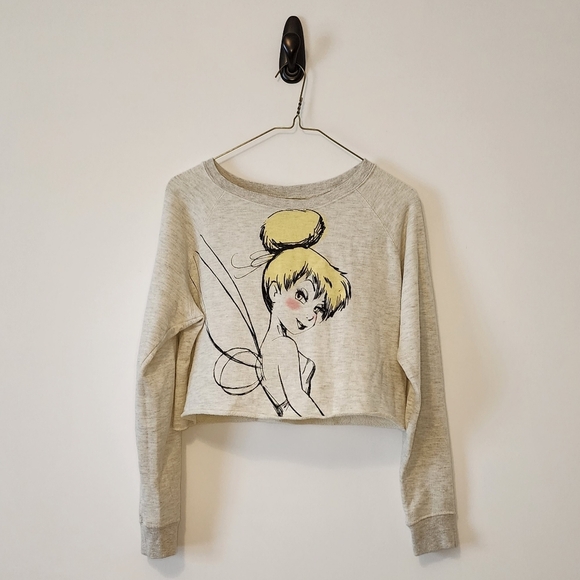 Disney Tink Large Long Sleeve Shirt Cream - Picture 1 of 2